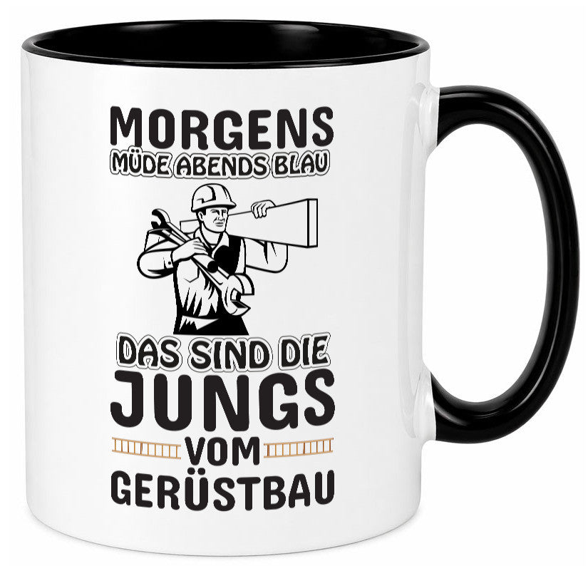 Jungs vom Gerüstbau | Gerüstbauer Tasse Baustelle Geschenk Humor Geschenkidee