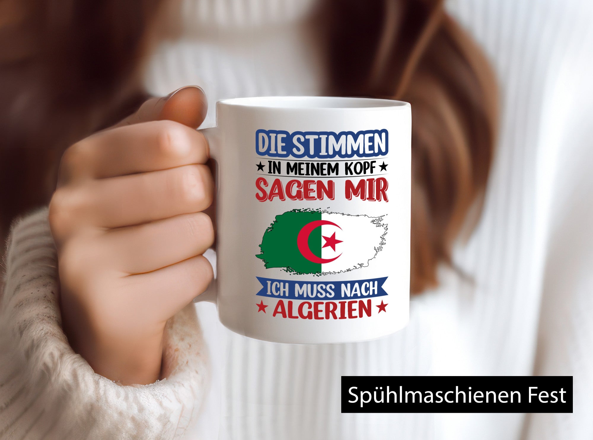 Algerien | Urlaub Stimmen in meinem Kopf Traumland Geschenk Humor Geschenkidee