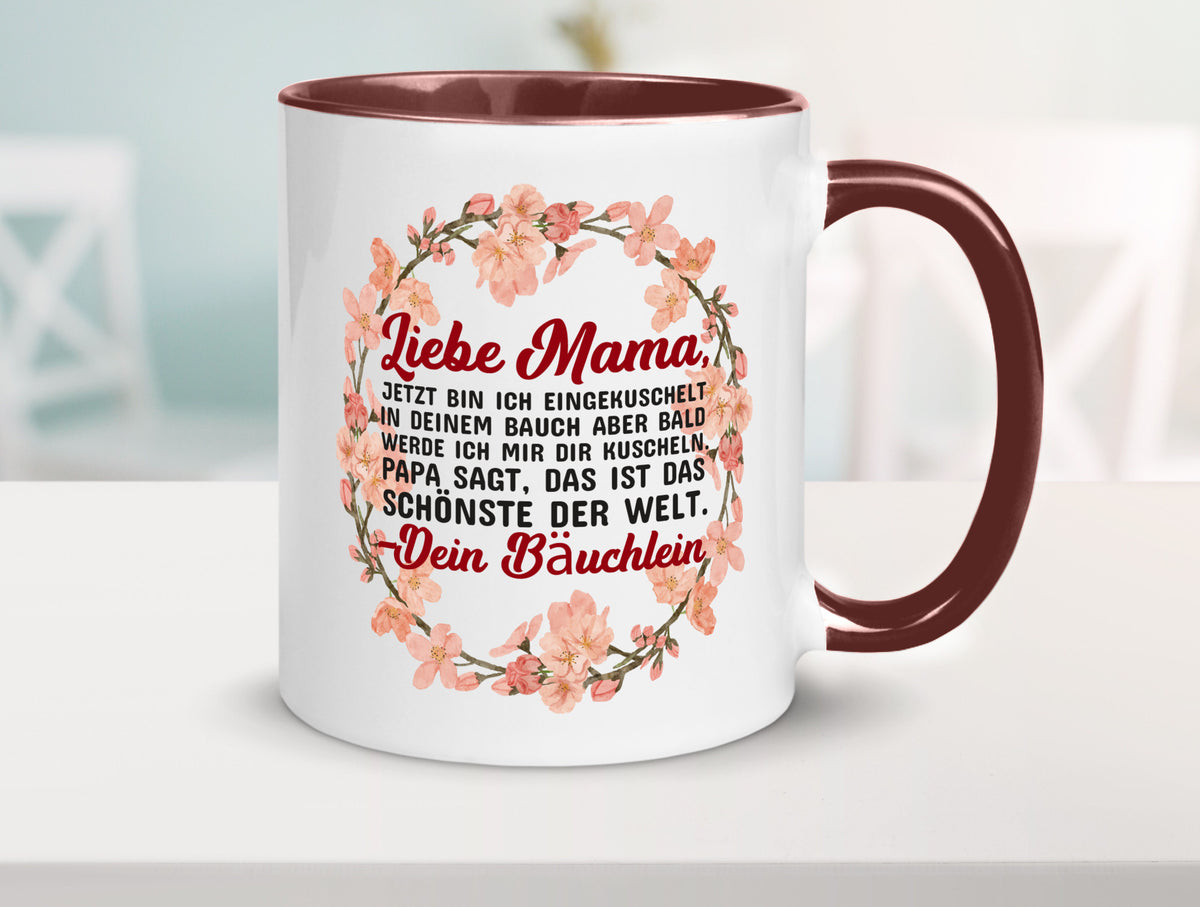 Liebe Mama | Schwangerschaft Tasse Baby süß Humor Familie Geschenkidee