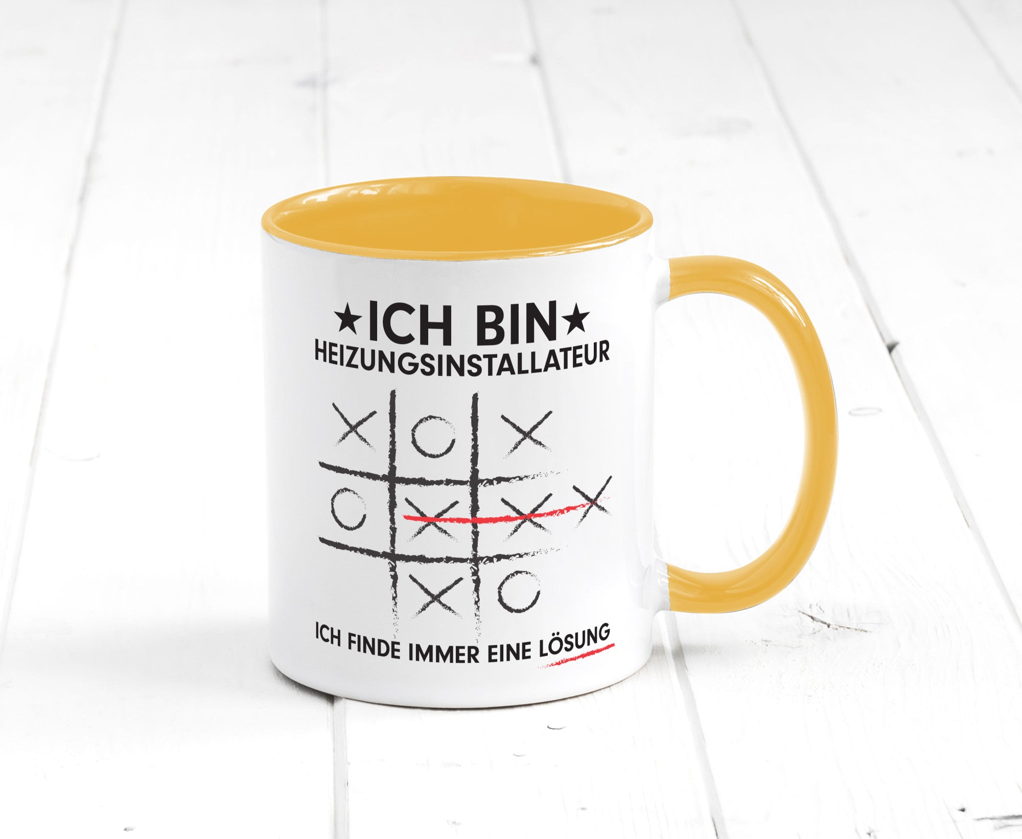 Löse Probleme: Heizungsinstallateur | Heizungsbauer Humor Geschenkidee Tasse