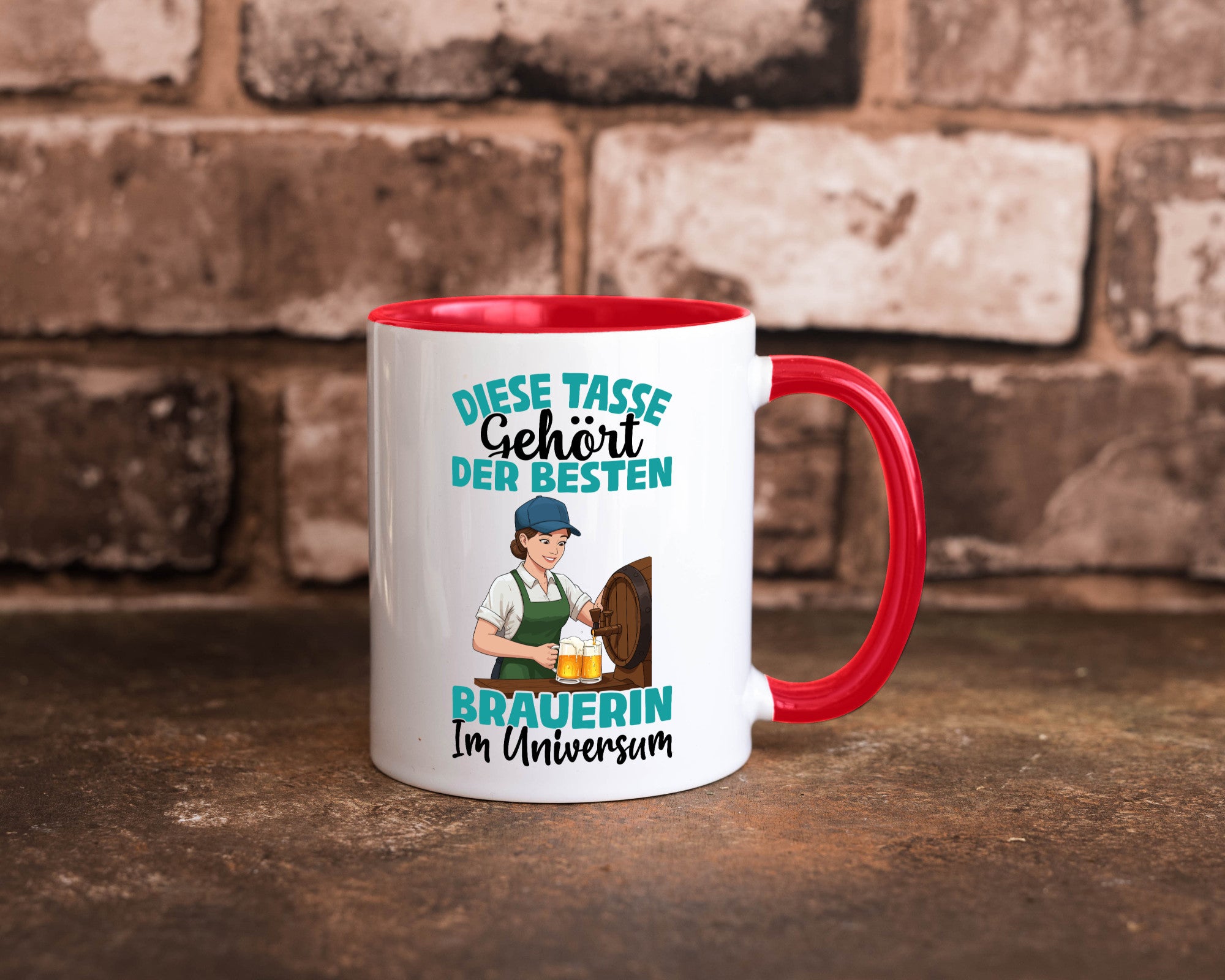 Im Universum: Brauerin | Bier Brauerei lustiger Spruch Geschenk Humor