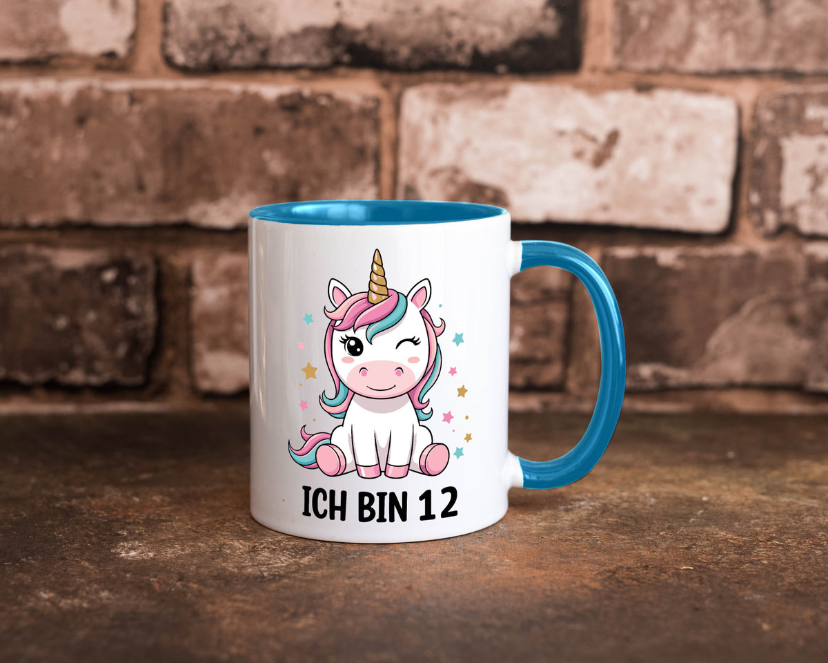 12. Geburtstag | 12 Jahre Einhorn Mädchen lustig Geschenkidee Geschenk Tasse