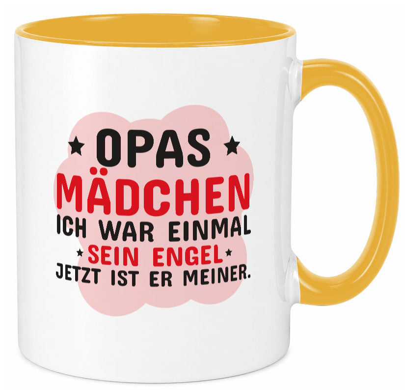 Opas Mädchen | Trauer Tasse Abschied Enkelin lustig Familie Geschenkidee