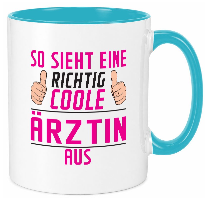Richtig Coole Ãrztin | Medizin Doktorin Fachärztin Geschenkidee Humor Tasse