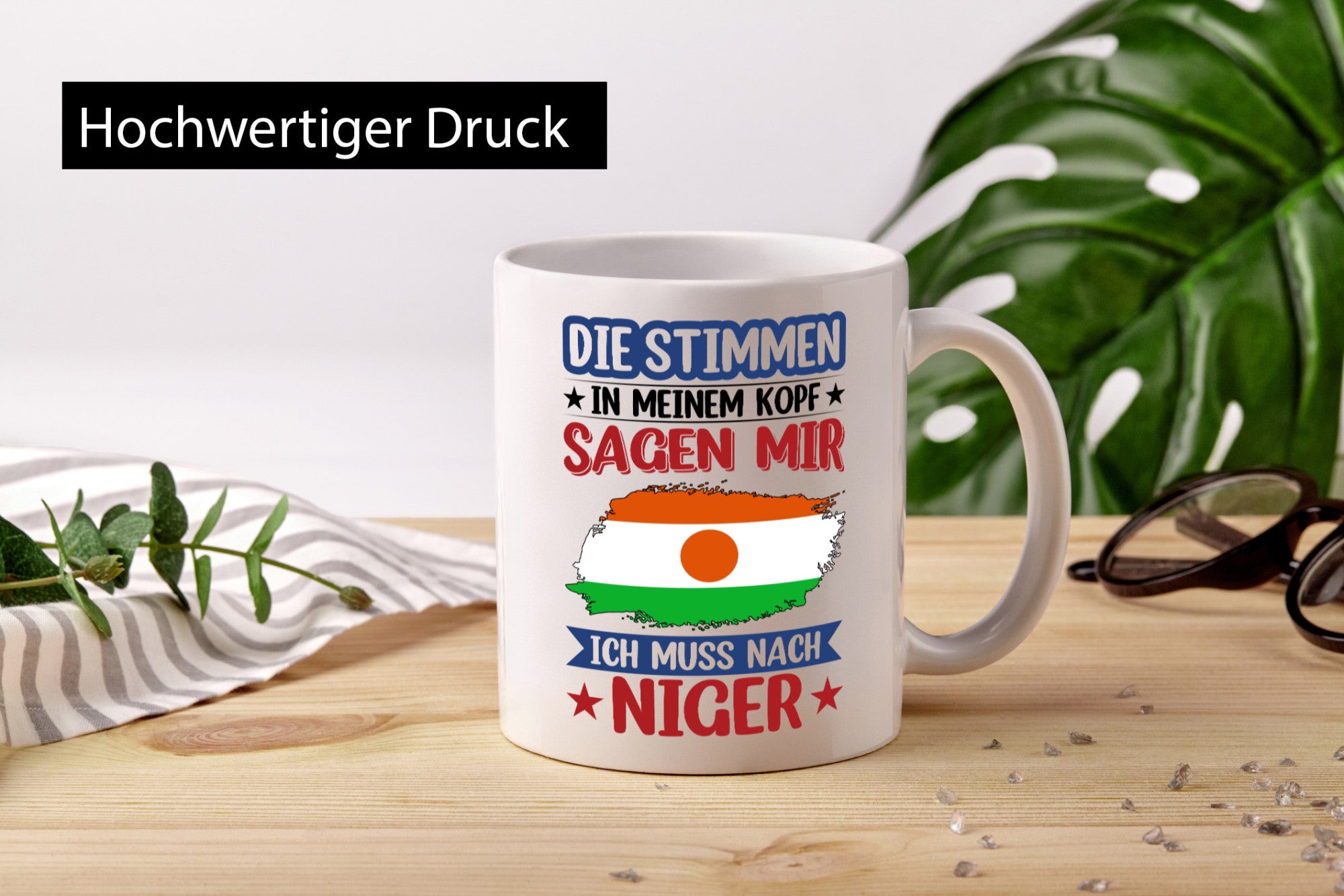 Niger | Urlaub Stimmen in meinem Kopf Traumland Humor Geschenkidee Tasse
