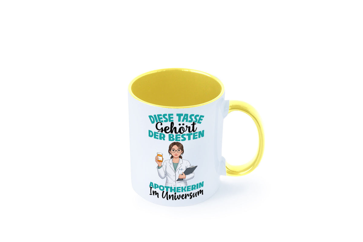 Im Universum: Apothekerin | Apotheke Pharmazie lustiger Spruch Geschenk Humor Tasse