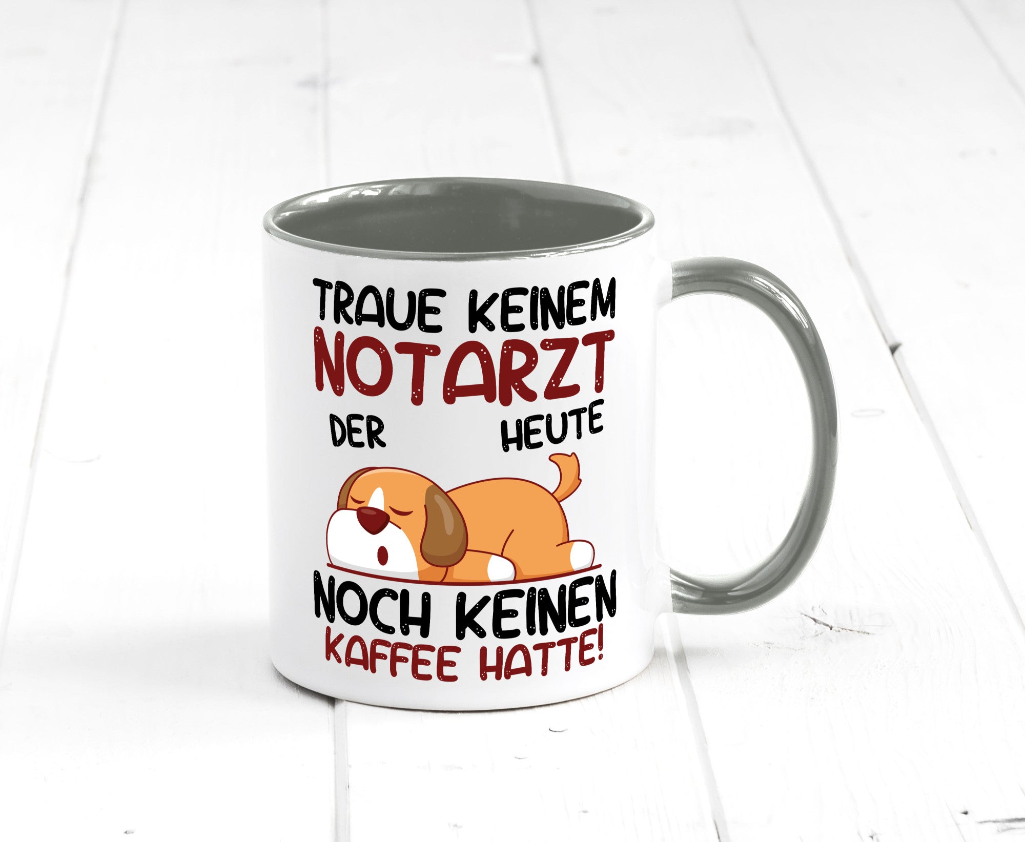 Traue keinem Notarzt | Arzt Geschenk Humor Geschenkidee lustiger Spruch Tasse
