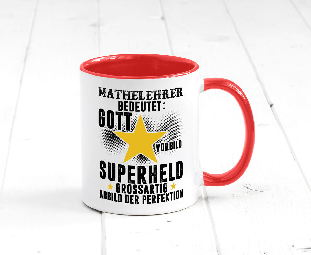 Bedeutung von Mathelehrer | Lehrer Mathe Humor Geschenkidee Tasse