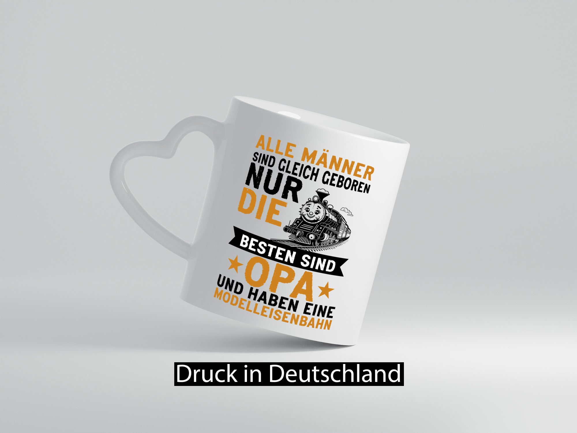 Alle Männer sind gleich | Opa Eisenbahn Geschenkidee Familie Humor Tasse