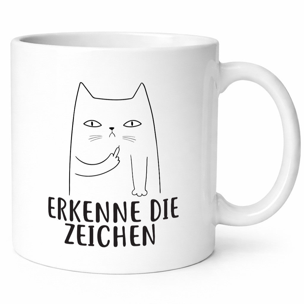 Erkenne die Zeichen | Katzenbesitzer witzige Katze lustiger Spruch Geschenk