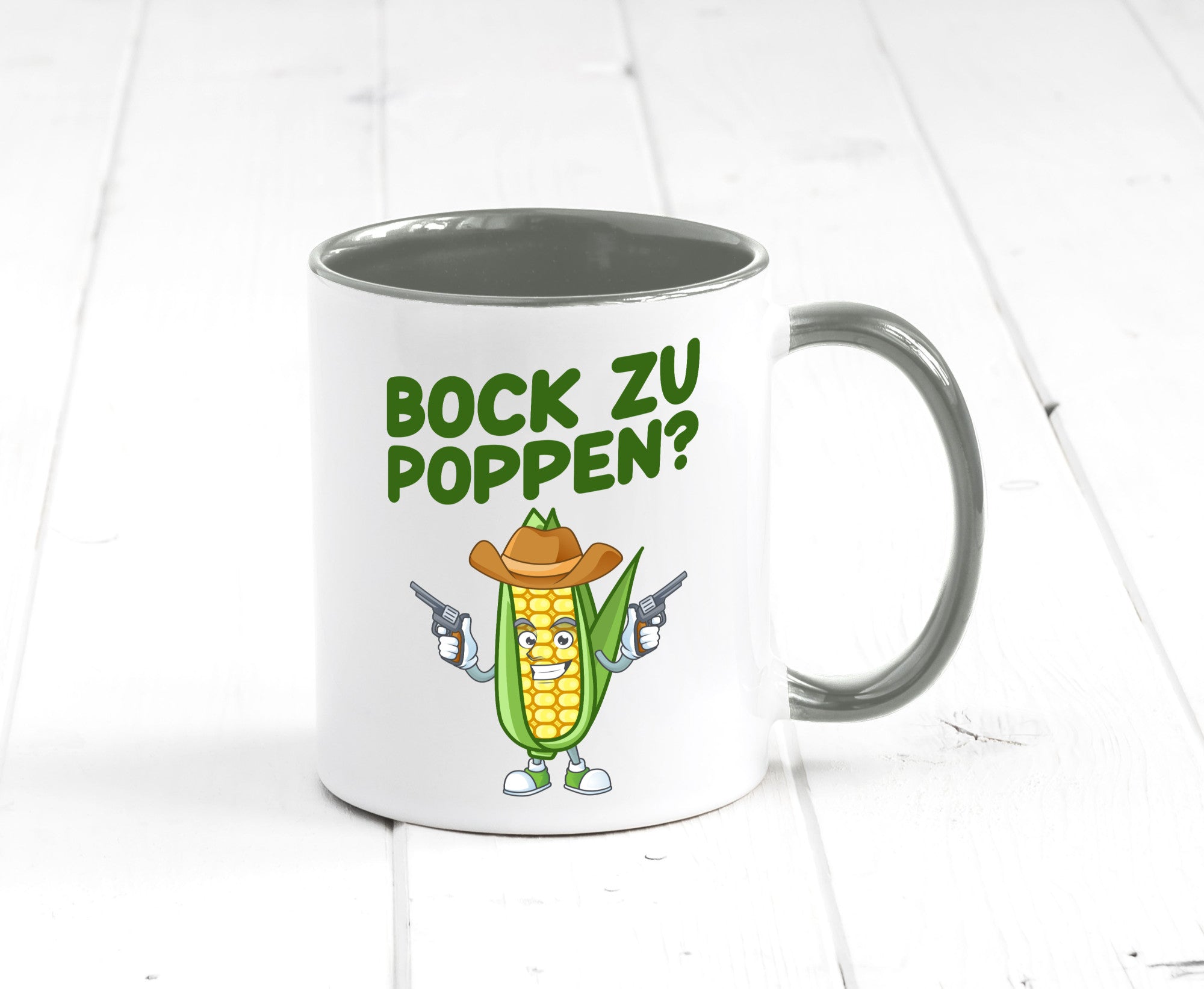 Bock auf Poppen | Mais Lustig Geschenk Humor Geschenkidee lustiger Spruch Tasse