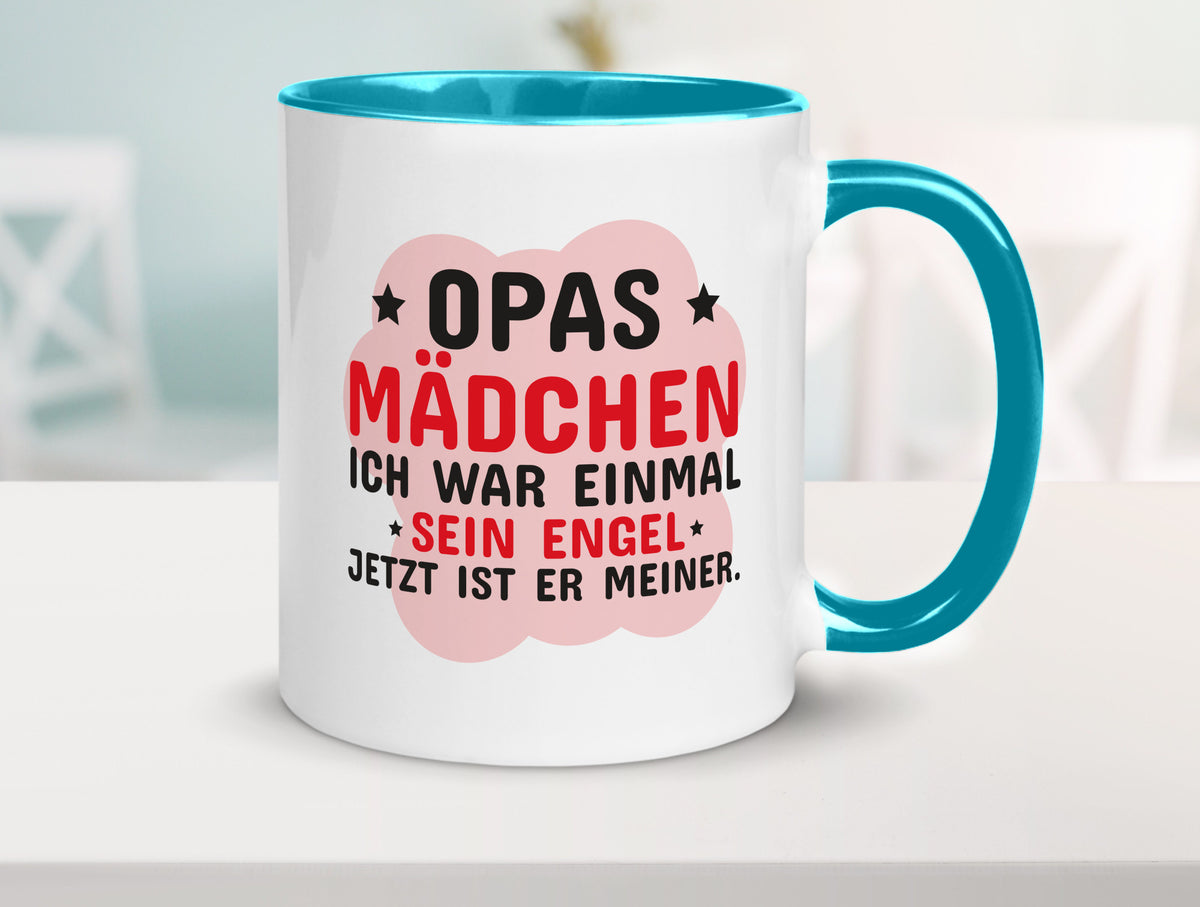 Opas Mädchen | Trauer Tasse Abschied Enkelin lustig Familie Geschenkidee