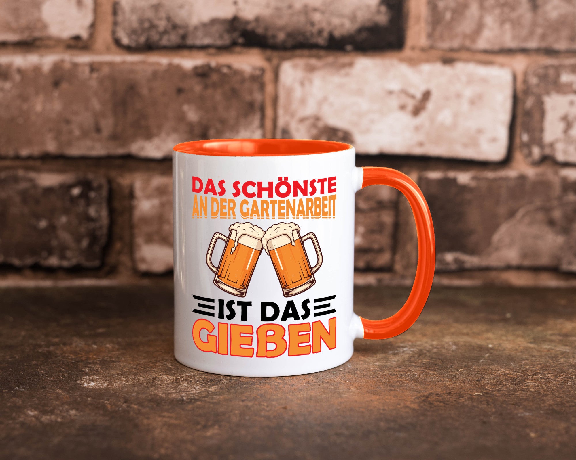 Das schönste an gartenarbeit ist Gießen | Biertrinker Geschenkidee Arbeit