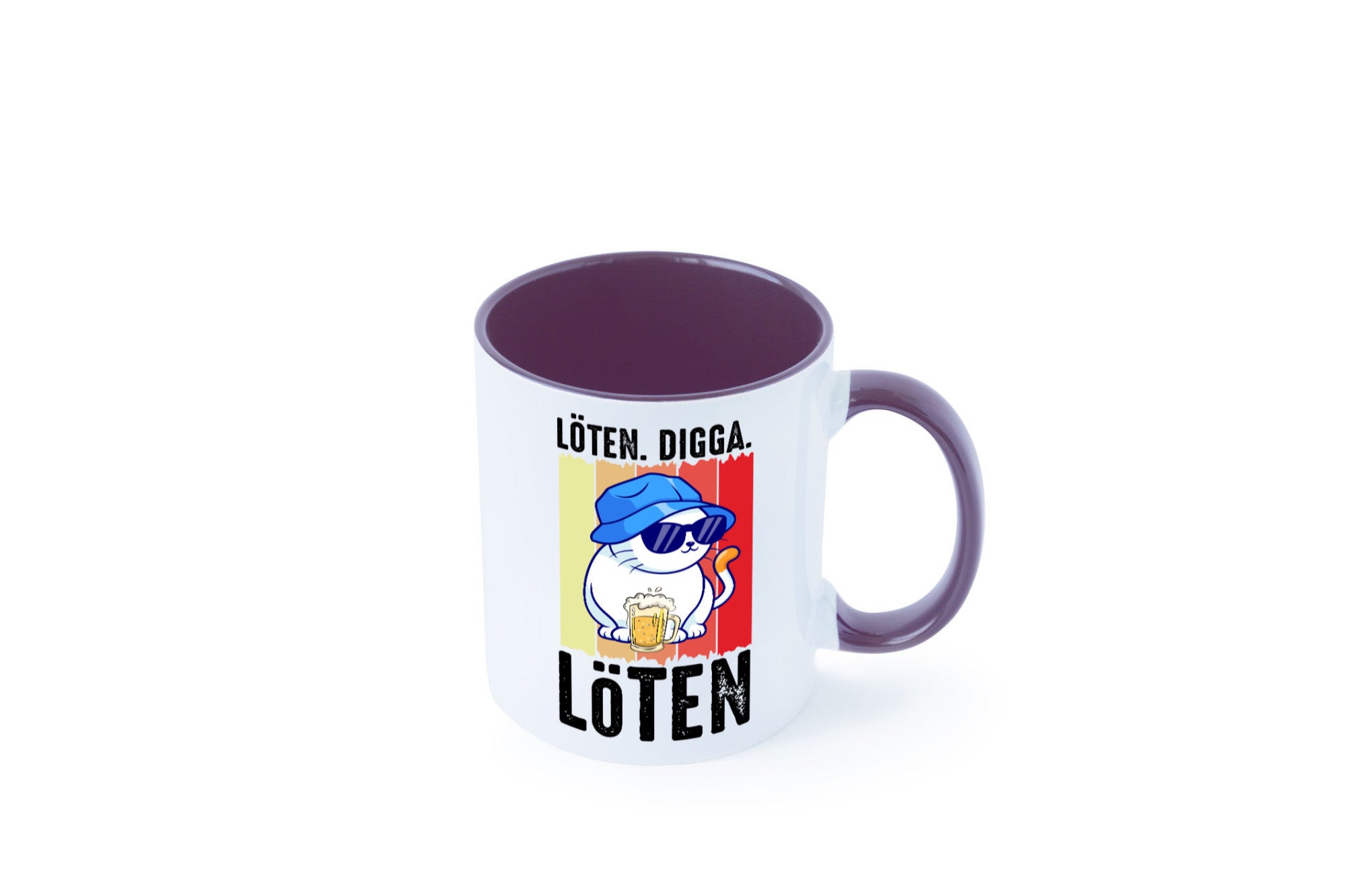 Löten Digga | Katze mit Bier Bierkatze Geschenk Tierliebhaber Humor lustiger