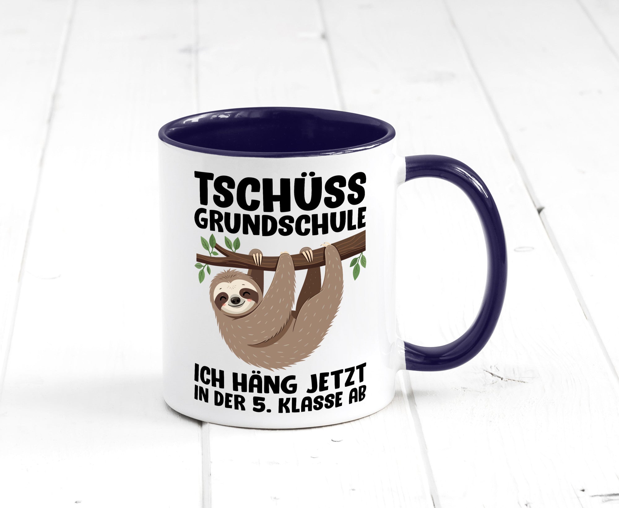 Tschüss Grundschule ich häng jetzt in der 5. Klasse ab Humor Geschenkidee Tasse