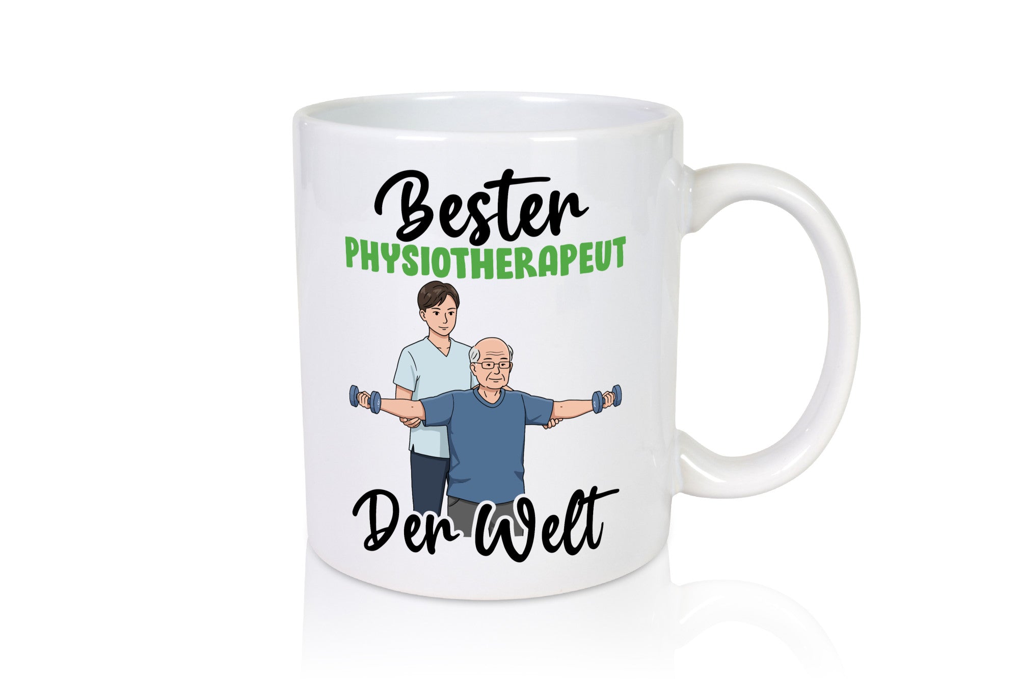 Bester Physiotherapeut v3 Geschenk Humor Geschenkidee lustiger Spruch Tasse