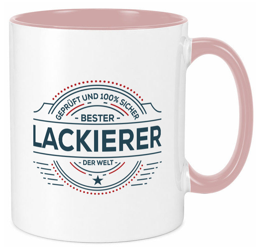 Geprüft und sicher: Lackierer | Definition lackieren Geschenk Humor Tasse