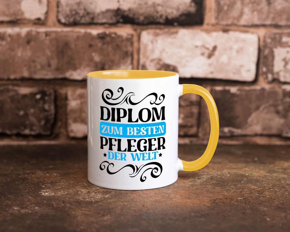 Bester Pfleger der Welt | Altenpfleger Pflegekraft lustig Humor Geschenkidee Tasse