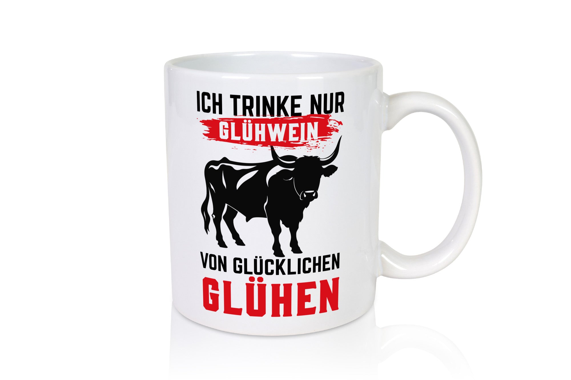 Ich trinke nur Glühwein | Glühen Farmer Humor Geschenkidee Tasse