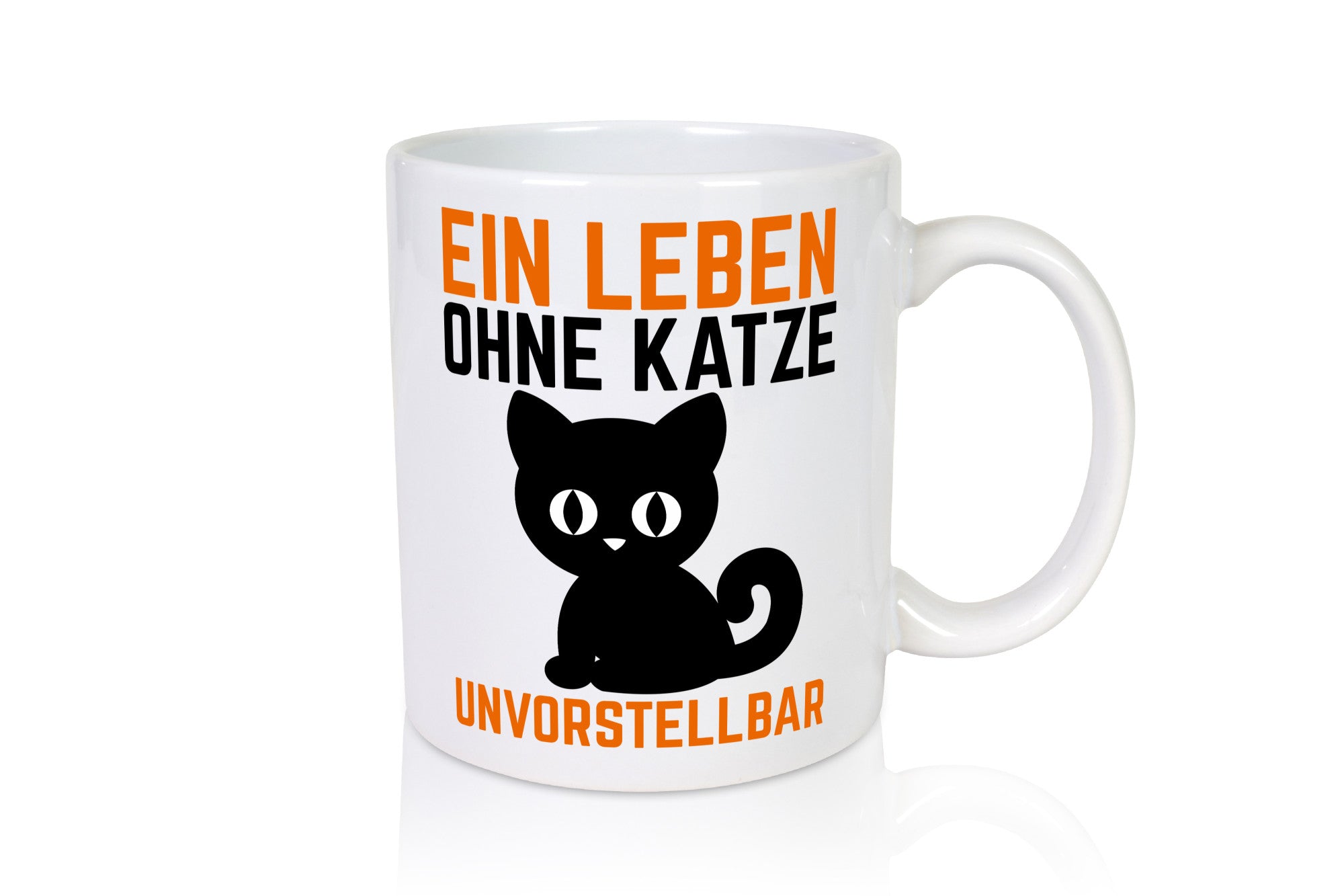 Ein Leben ohne Katze unvorstellbar | Tierliebe Comic Geschenkidee Tierliebhaber