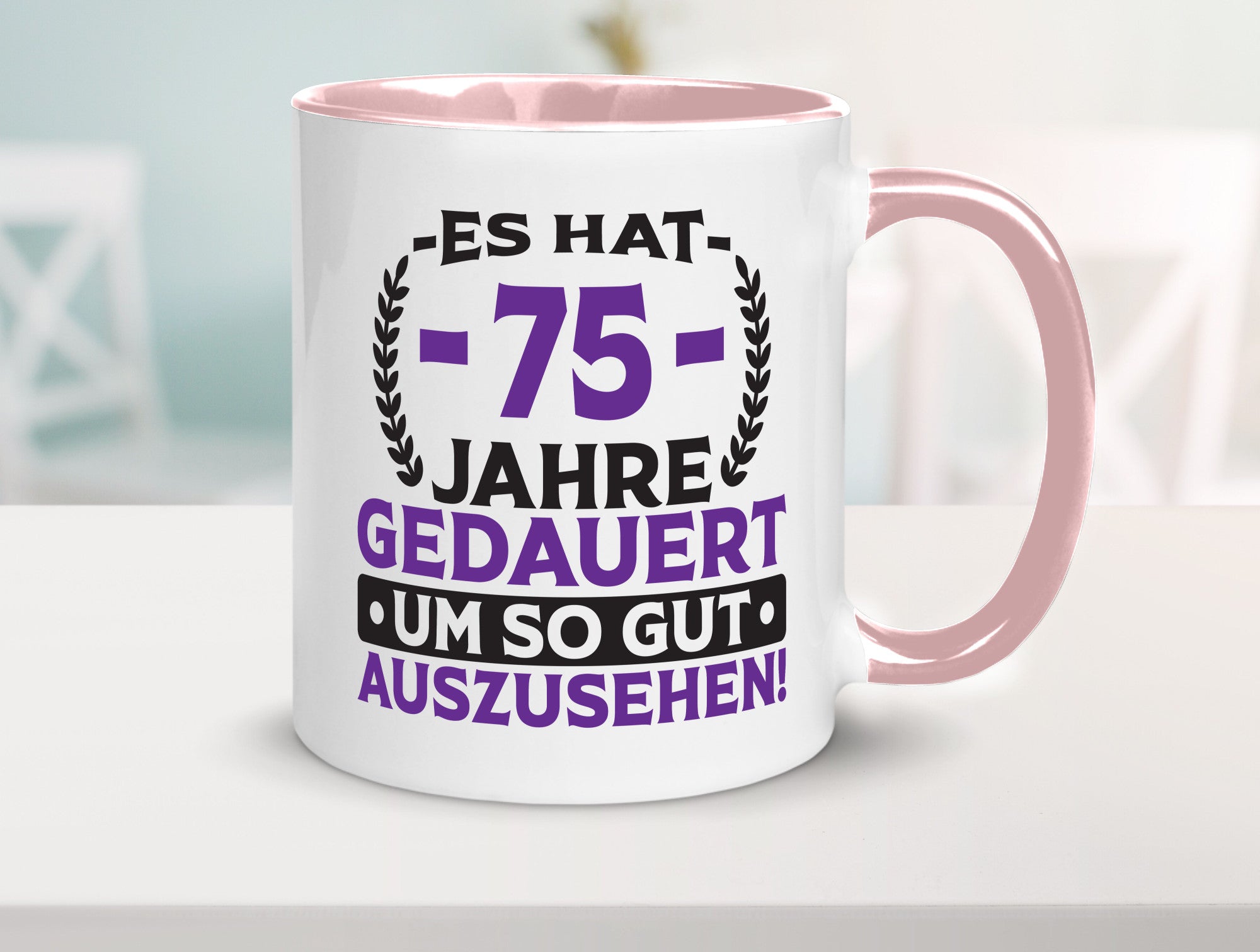 75 Jahre gedauert um so gut auszusehen | 75. Geburtstag Humor Geschenkidee Tasse