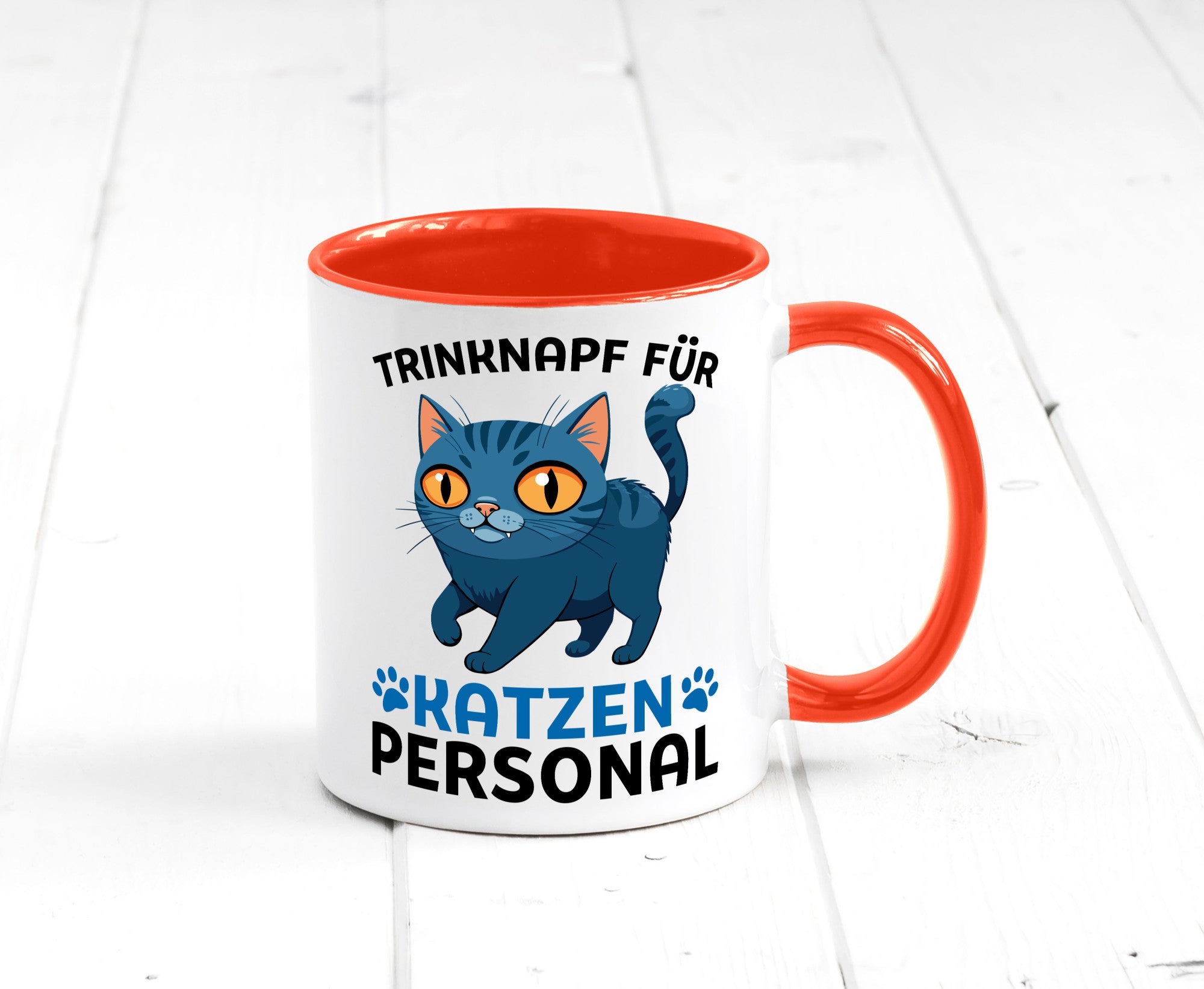 Katzen Personal | Katzenbesitzer Tasse Katze Humor vl2 Tierliebhaber