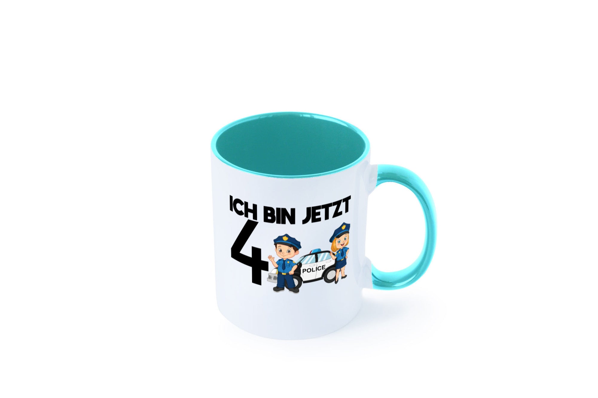 Ich bin jetzt 4 | Polizei 4. Geburtstag Jähriger Geschenk Geschenkidee lustiger