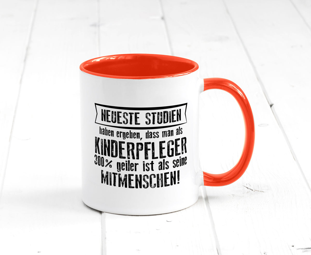 Neuste Studien: Kinderpfleger | Pfleger Kinder v2 lustiger Spruch Geschenk Tasse
