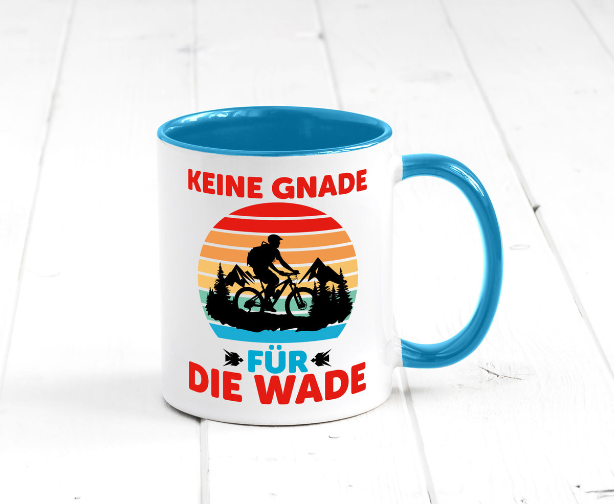 Keine Knade für die Wade | BMX Renrad Biker v2 lustig Humor Geschenkidee Tasse