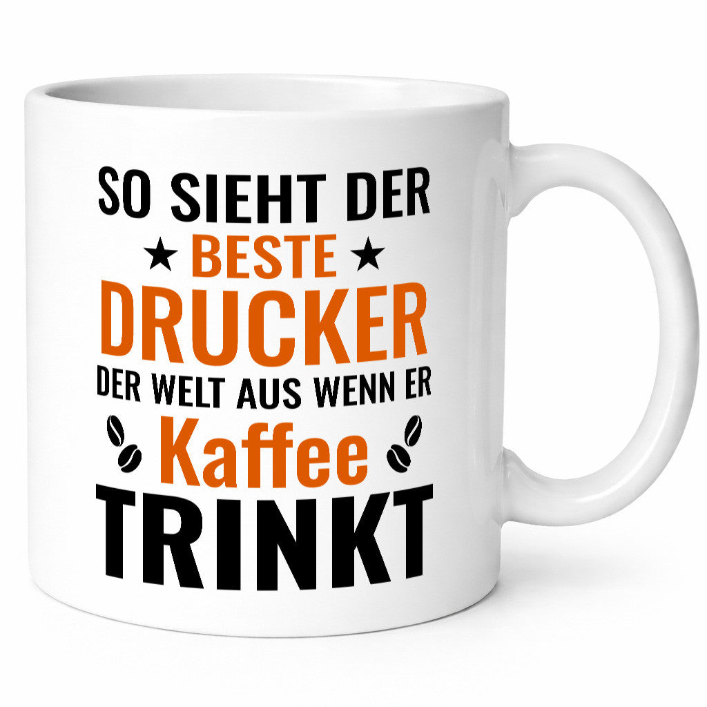 Kaffee trinkt: Drucker | Druckerei Print Medien Geschenk Humor Geschenkidee