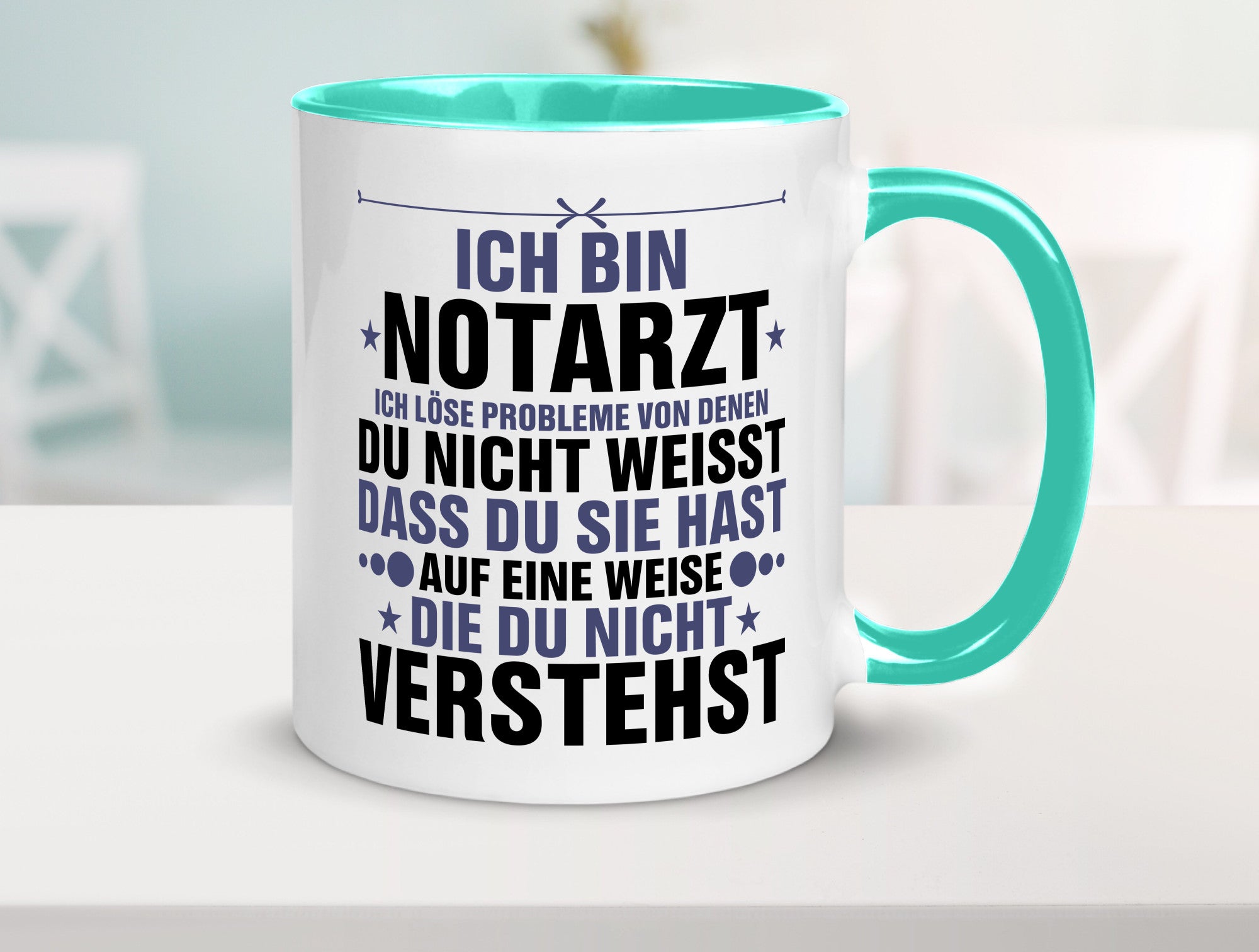 Löse Probleme: Notarzt | Arzt v2 Geschenkidee Humor Tasse