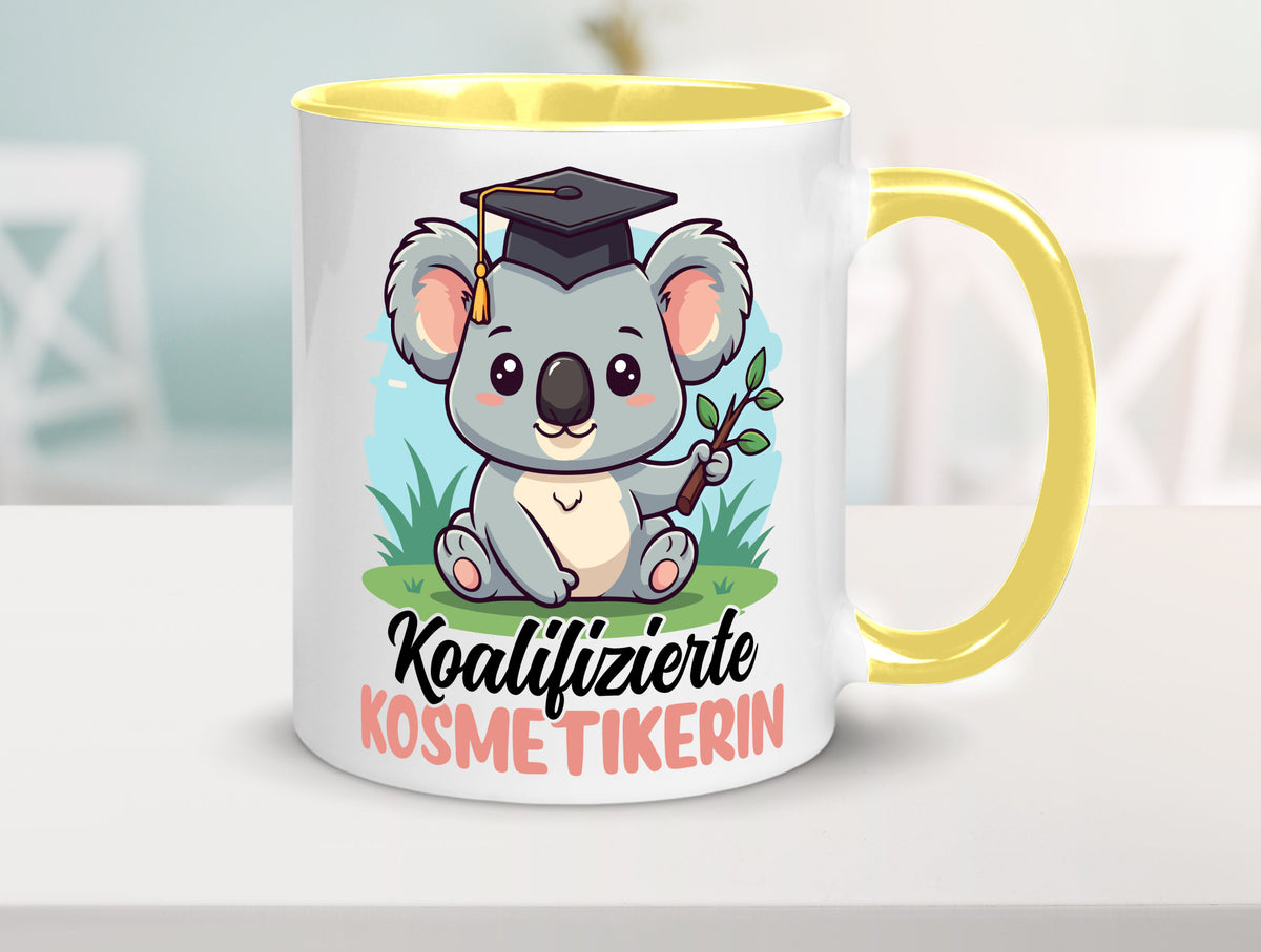 Koalifizierte Kosmetikerin | Kosmetik Stylistin Geschenkidee Humor Tasse