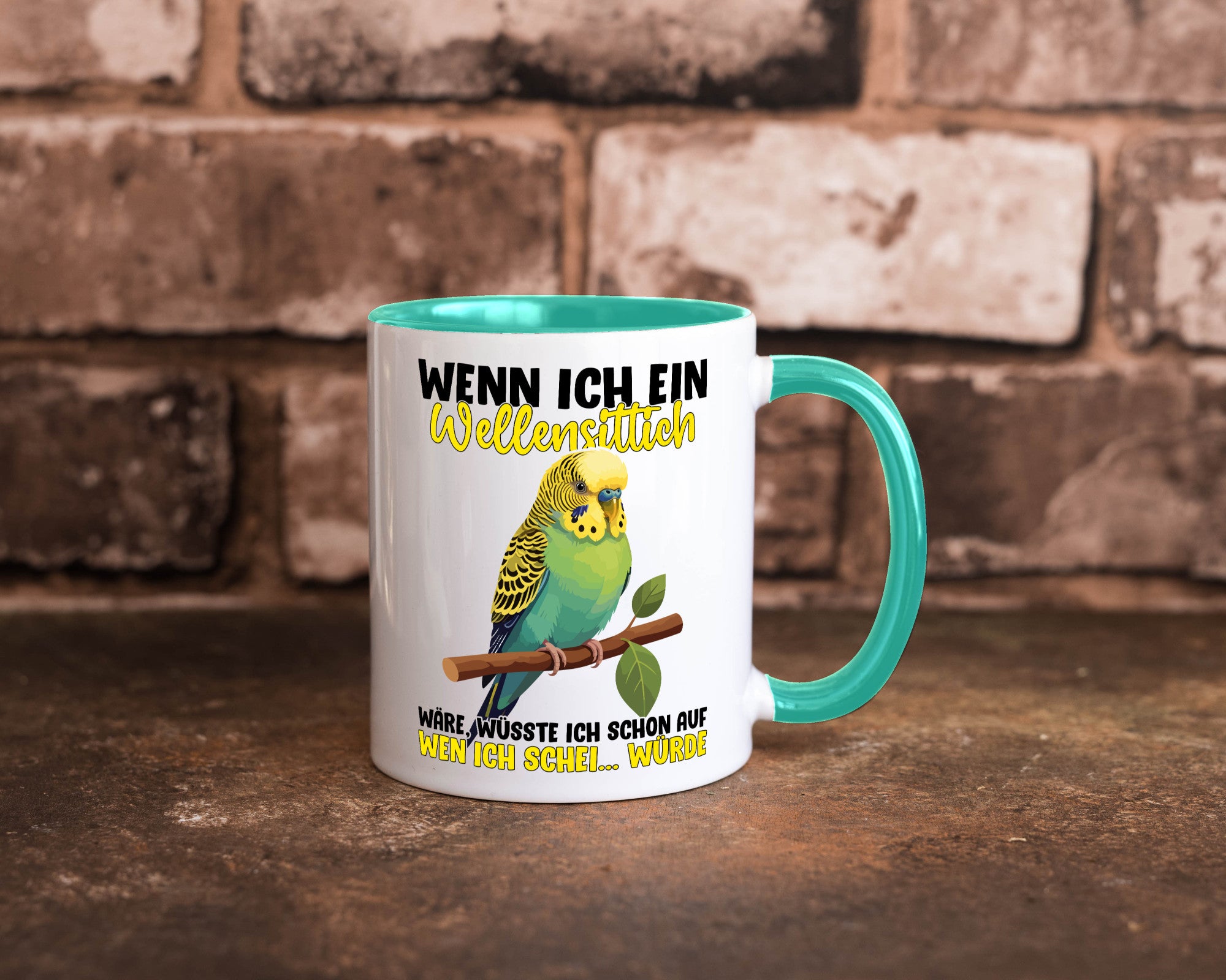 Wellensittich | Vogelbesitzer Humor Geschenkidee Tasse