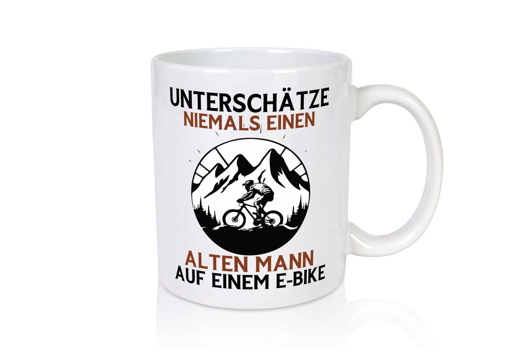 Alter man auf einem E-Bike | Radfahren Elektro Bike lustig Humor Geschenkidee