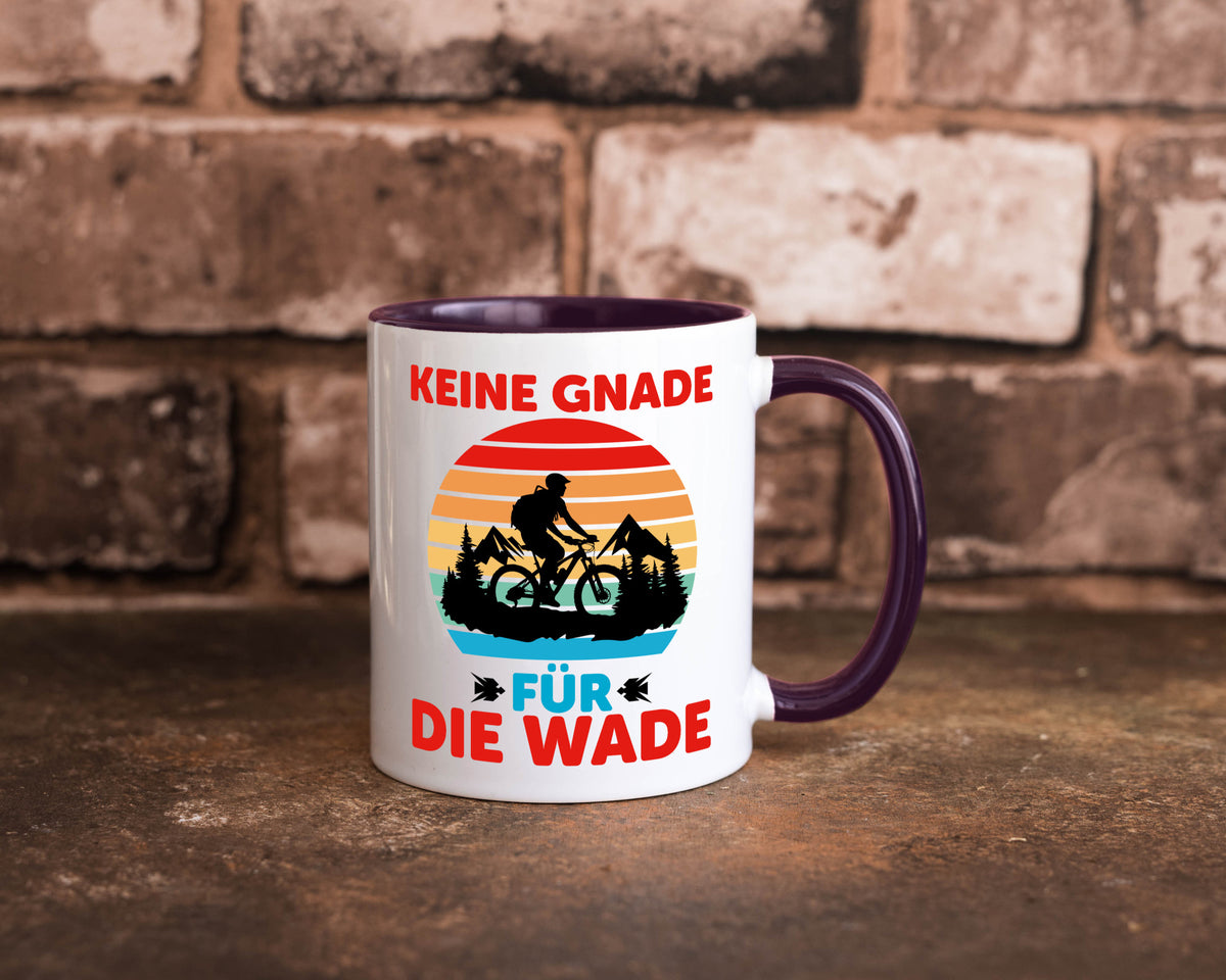 Keine Knade für die Wade | BMX Renrad Biker v2 lustig Humor Geschenkidee Tasse