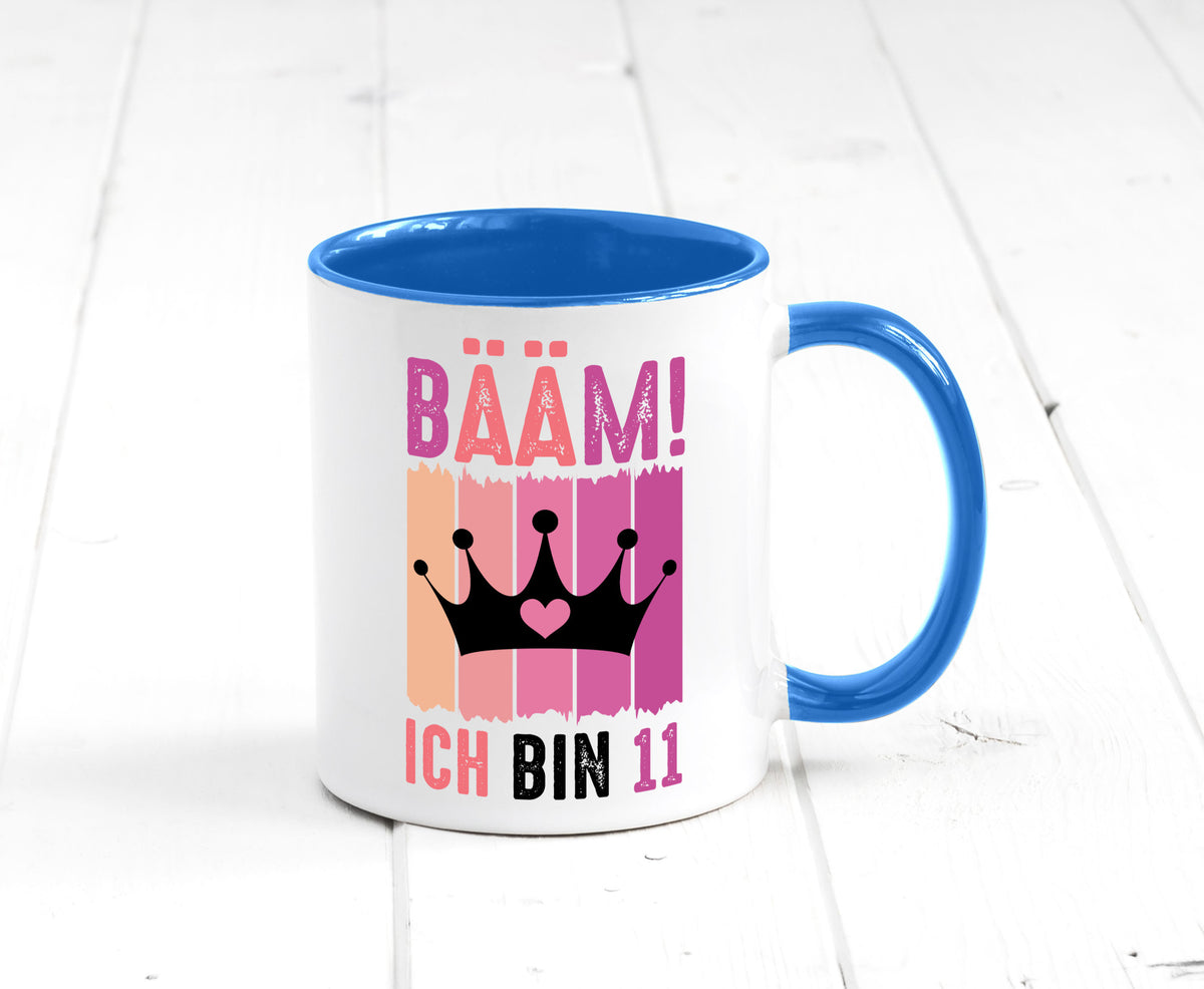 11. Geburtstag | 11 Jahre Bääm ich bin Krone Humor Geschenkidee Tasse