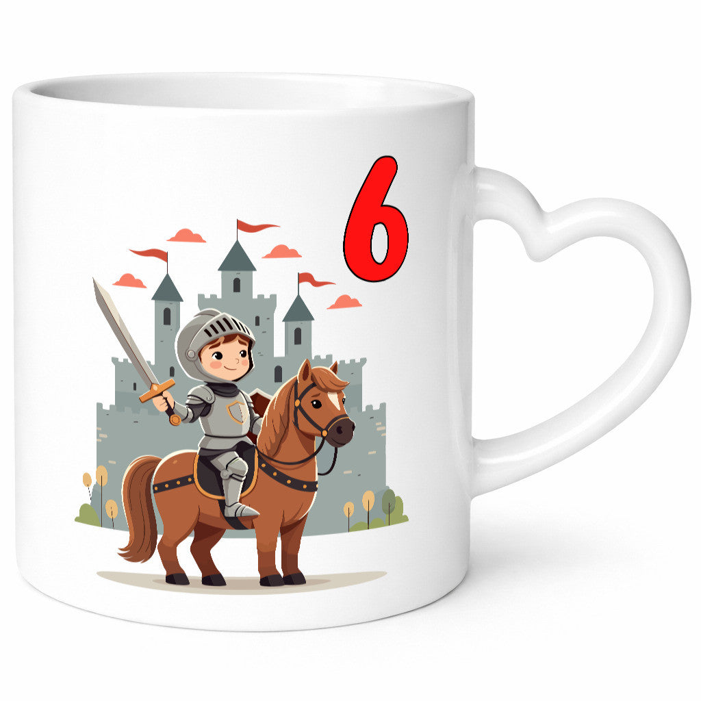 6. Geburtstag | 6 Jahre Ritter Junge Schloss Humor Geschenkidee Tasse