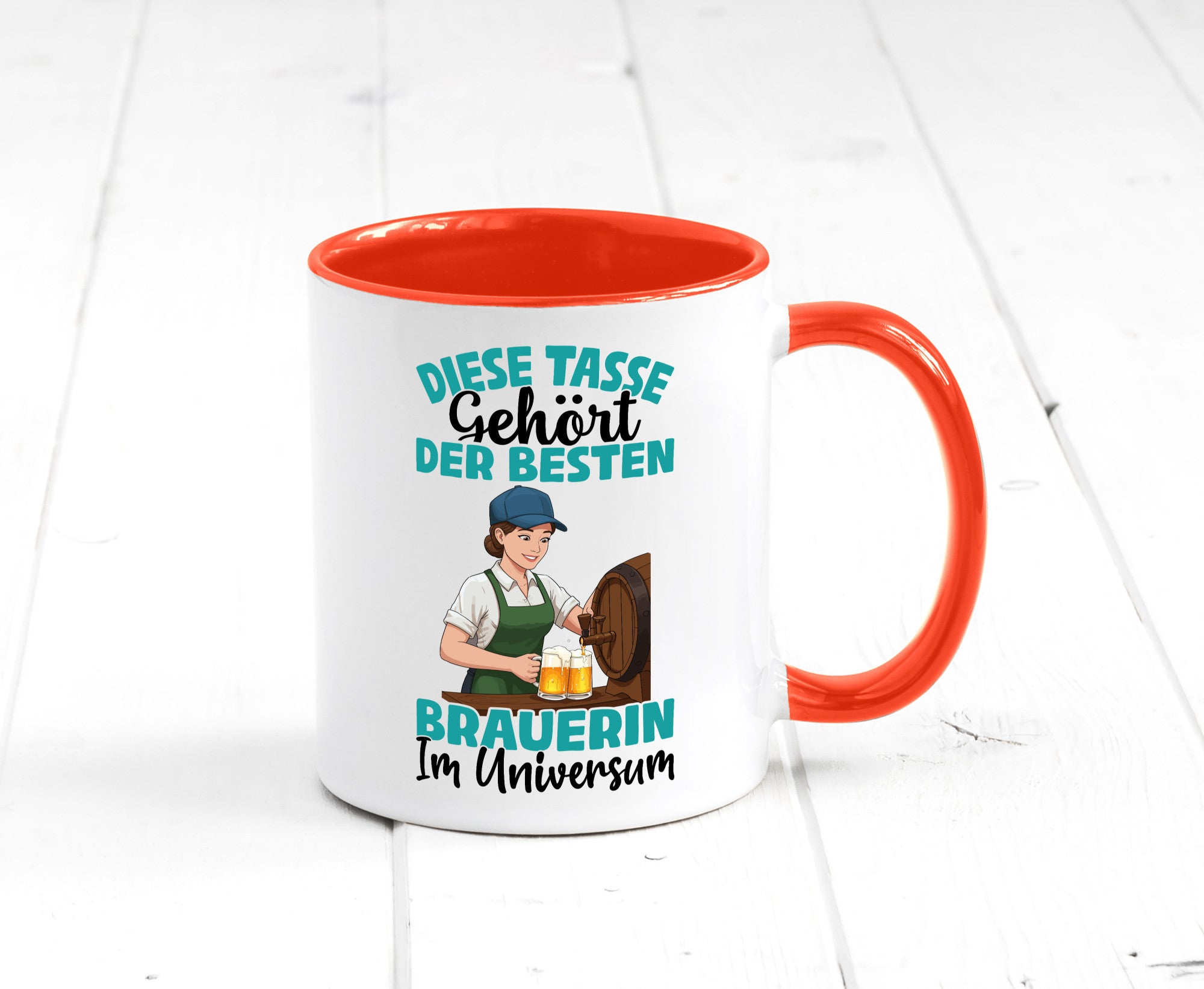 Im Universum: Brauerin | Bier Brauerei lustiger Spruch Geschenk Humor