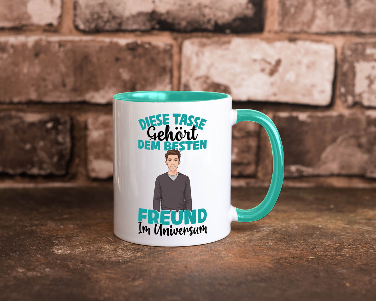 Im Universum: Freund | Beziehung Partner Liebe Geschenk Humor Geschenkidee Tasse