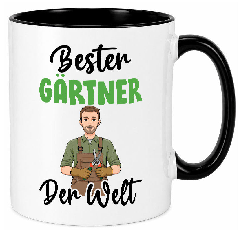 Bester Gärtner | Gartenbau v2 Geschenk Humor Geschenkidee lustiger Spruch Tasse