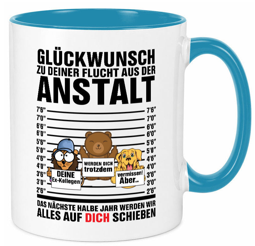 Glückwunsch zur Flucht | Arbeitskollegen Berufswechel Humor Arbeit Kollegen