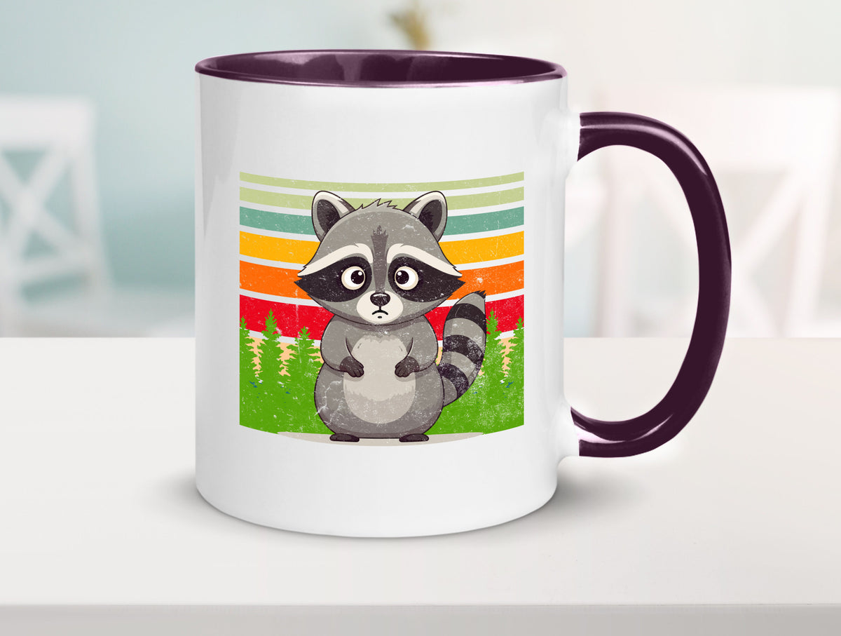 Waschbär | Vintage v2 lustiger Spruch Geschenk Humor Geschenkidee Tasse