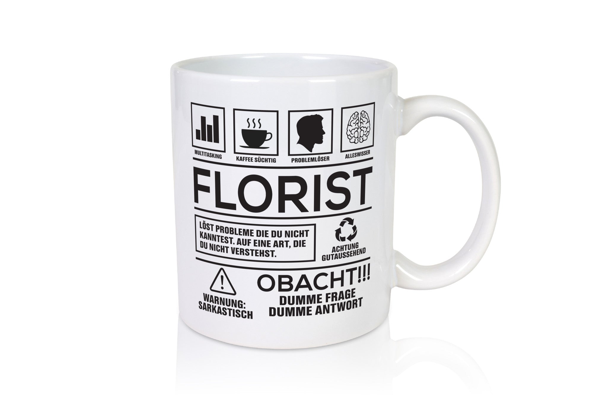 Achtung Probleme Florist | Blumen Verkäufer Geschenk Humor Geschenkidee