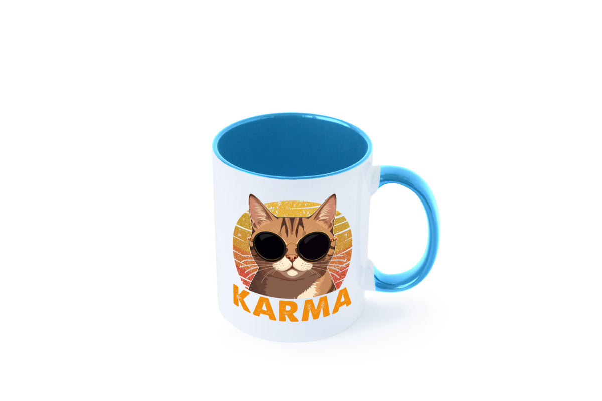 Vintage Katze | Karna Coole lustiger Spruch Geschenk Tierliebhaber Humor Tasse