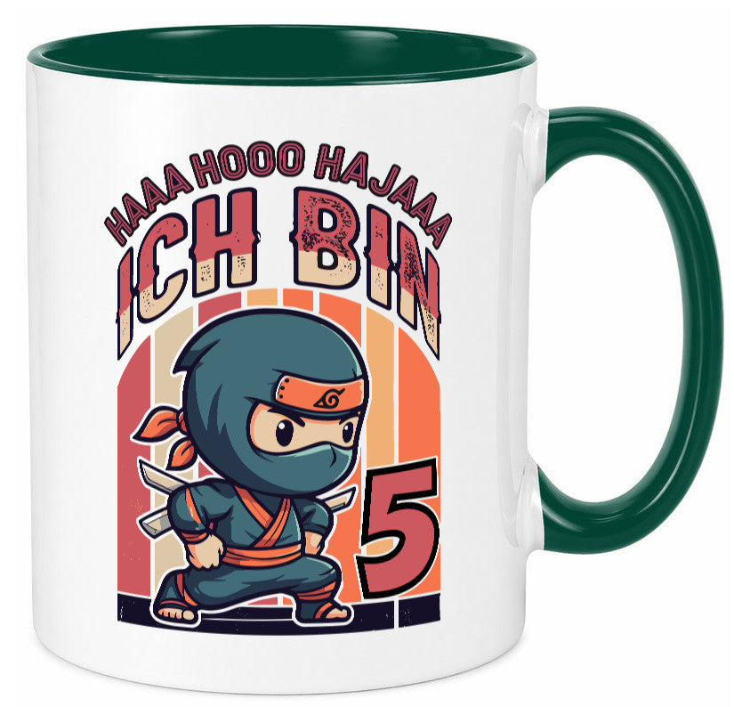 5. Geburtstag | Ninja Junge 5 Jahre Humor Geschenkidee Tasse