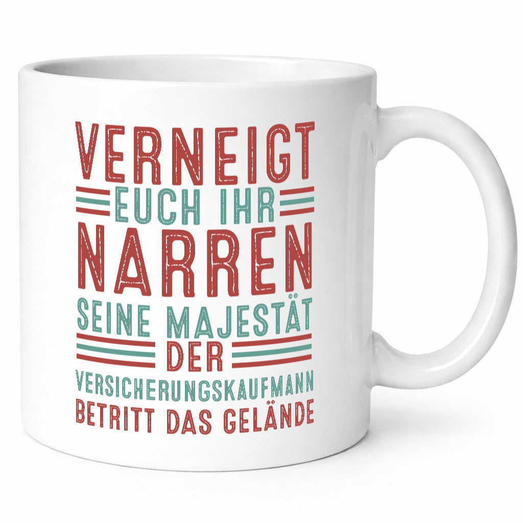 Verneigt euch: Versicherungskaufmann | Kaufmann v2 Humor Geschenkidee Tasse