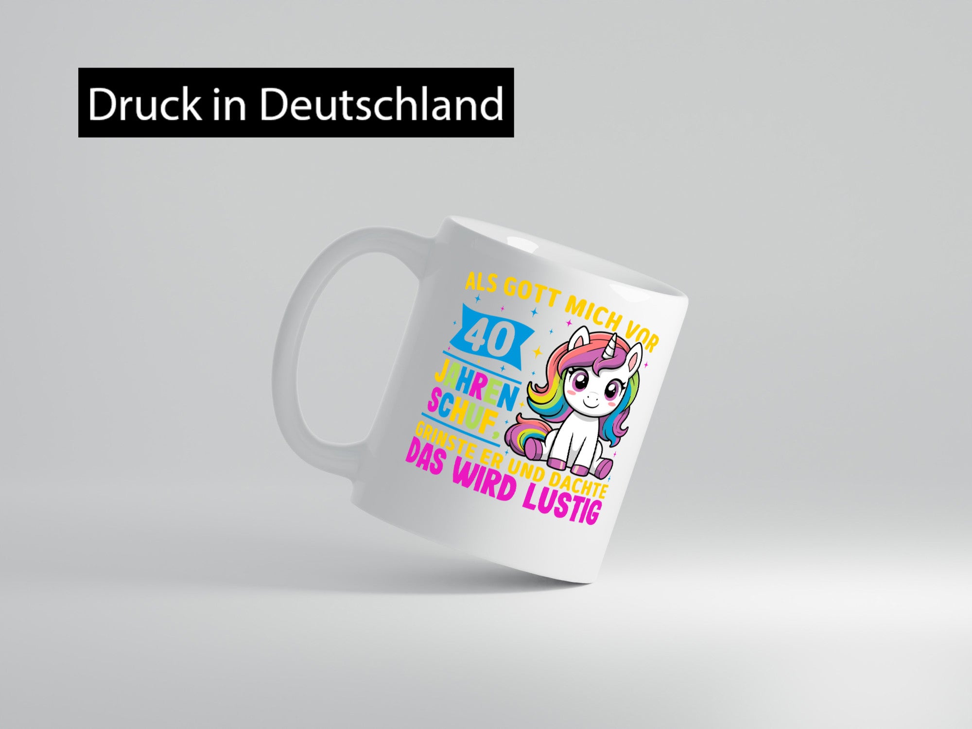 40. Geburtstag | Als Gott mich schuf 40 Jahre Geschenk Geschenkidee lustiger