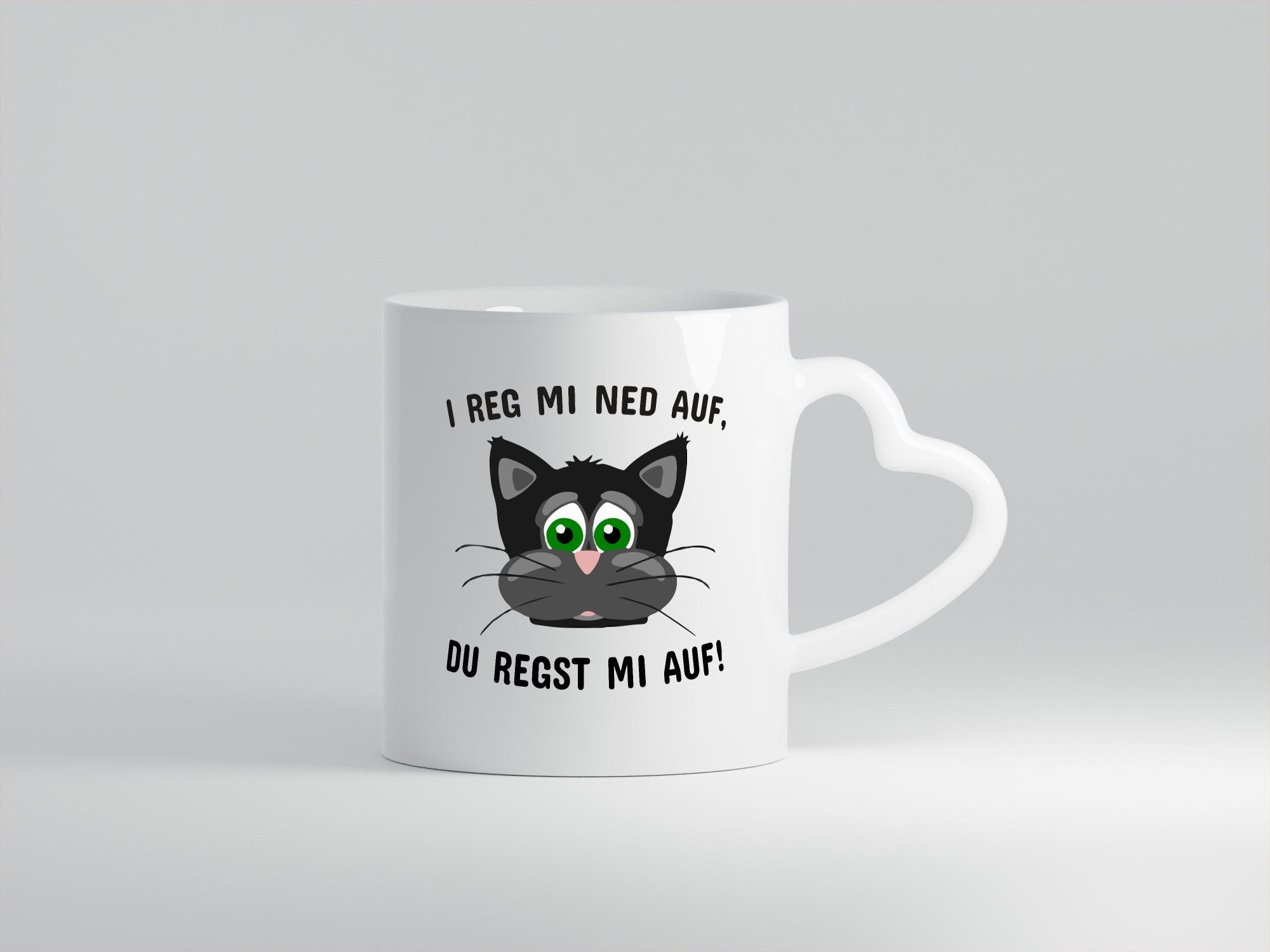 Bayrisch | Bayerisch Spruchtasse mürrische Katze lustiger Spruch Geschenk