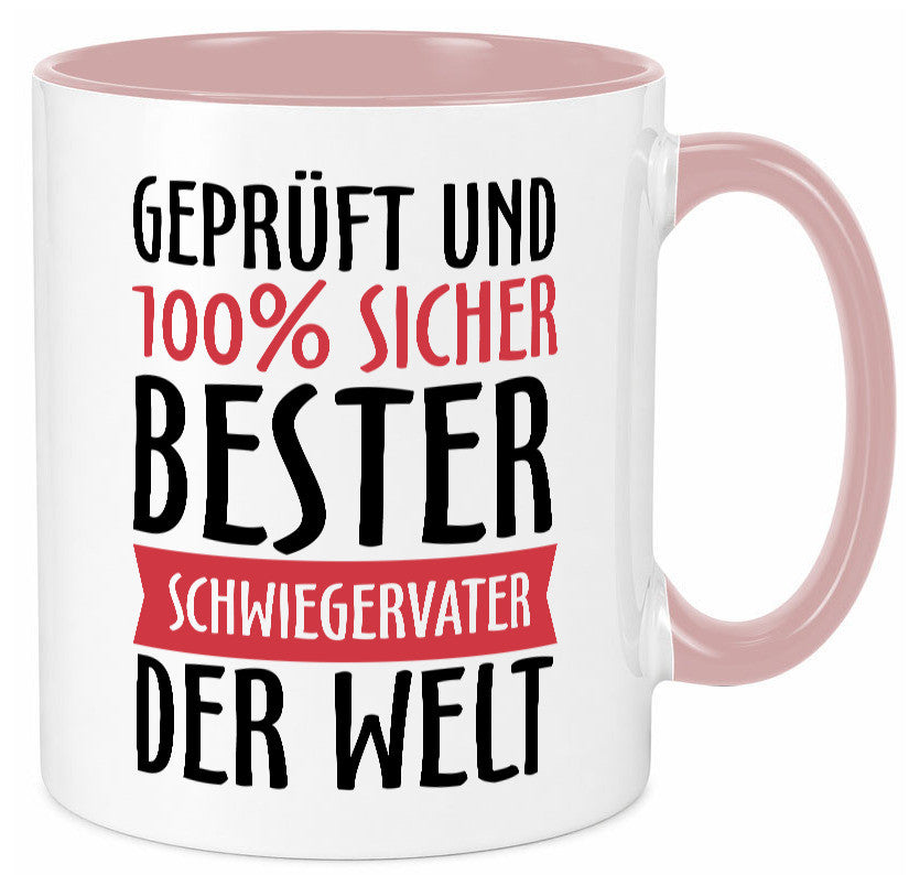 Bester Schwiegervater Geschenk Familie Geschenkidee lustiger Spruch Tasse