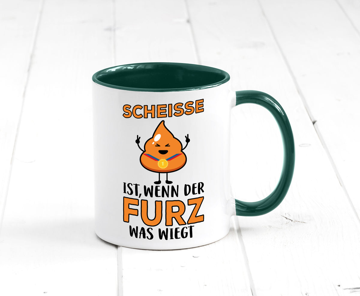 Scheisse ist lustiger Spruch Geschenk Humor Geschenkidee Tasse